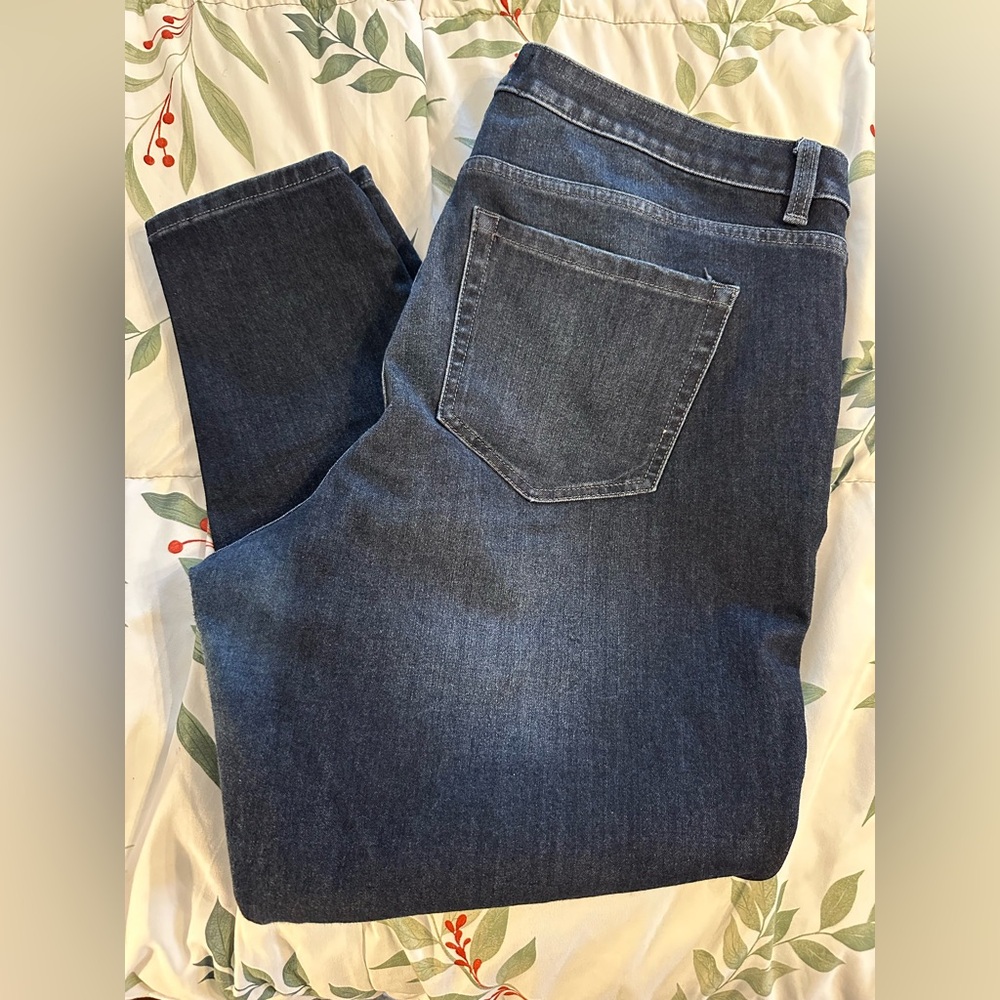 Lane Bryant Dark Blue Straight Jeans